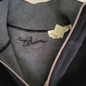 Black Tommy Bahama quarter zip sweater large